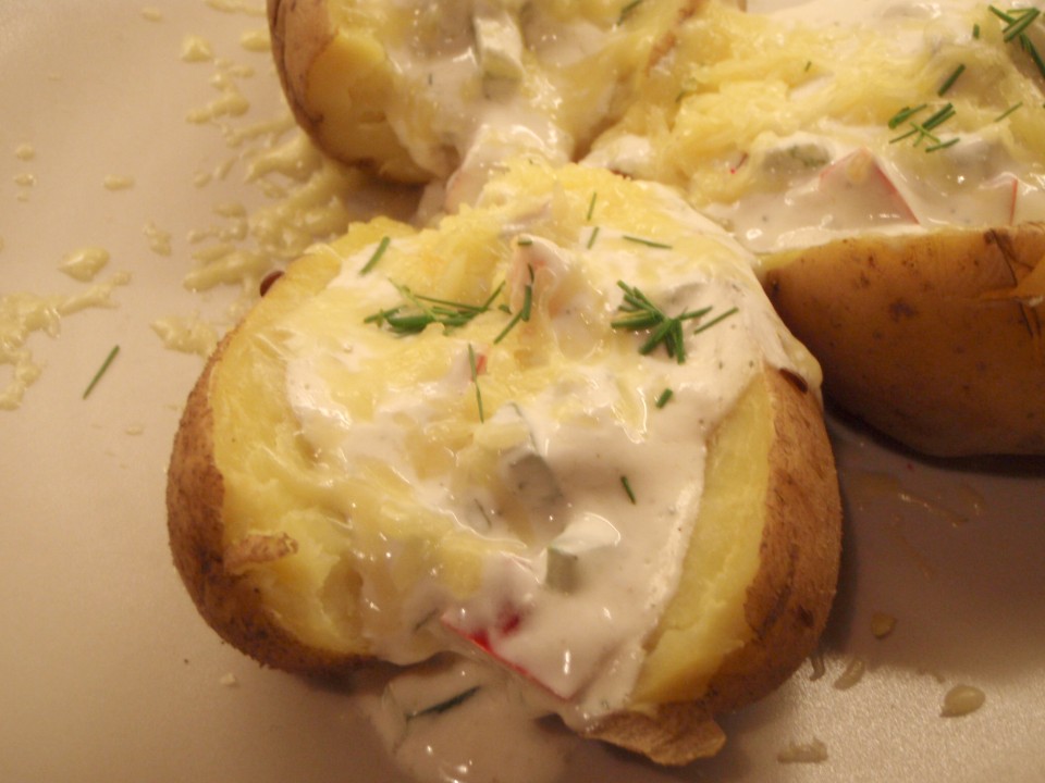 Kartoffel mit Kräutersauce