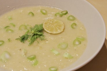Fenchel-Limettensuppe mit Salz-Limetten
