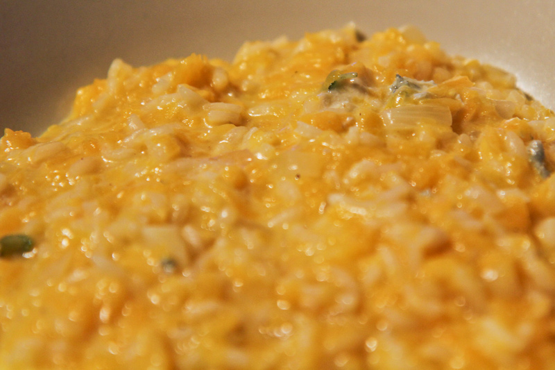 Kürbisrisotto mit Gorgonzola